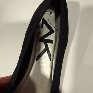 Anne Klein Black Slip-On Shoes